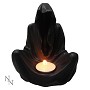 Final flame, sitting reaper tealight hol Final flame, sitting reaper tealight hol